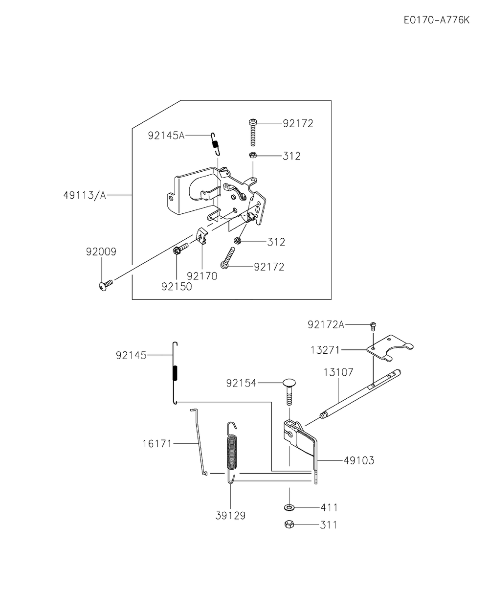 Fr600v-Cs17 Control Equipment Diagram and Parts List for FR600V-CS17  Cub Cadet Lawn Tractor